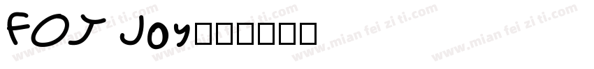FOT Joy字体转换